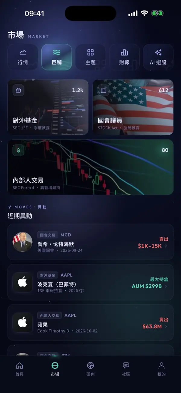 證券商：產品畫面